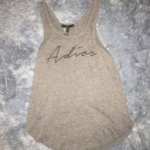 Adios forever 21 tank top
